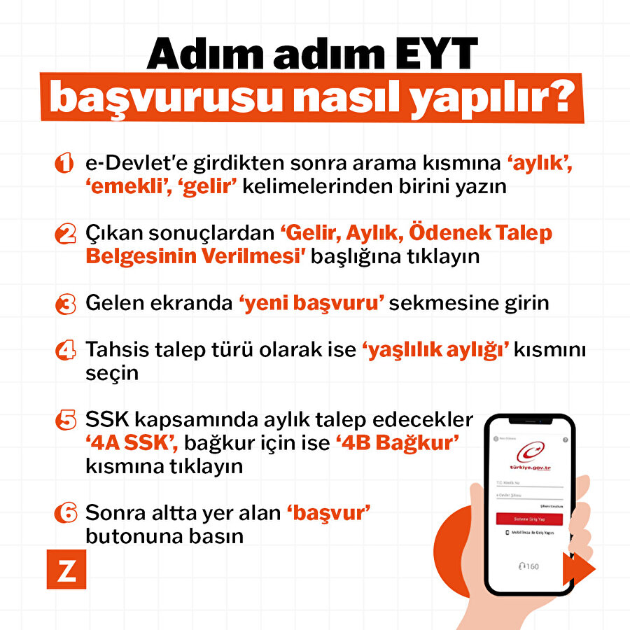 Adım adım EYT başvurusu nasıl yapılır? 
