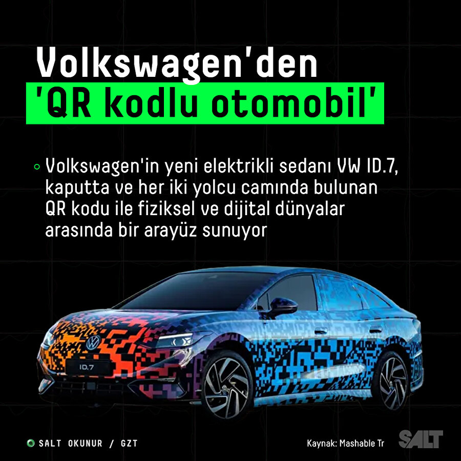 Volkswagen'dan qr kodlu otomobil 