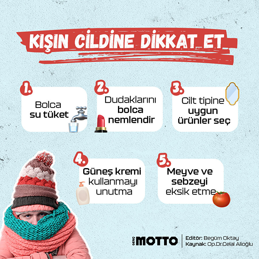 Kış mevsiminde cildine dikkat etmenin yolları 