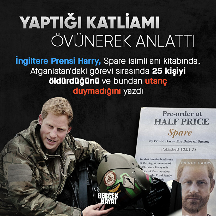 Prens Harry: 25 kişiyi öldürdüm