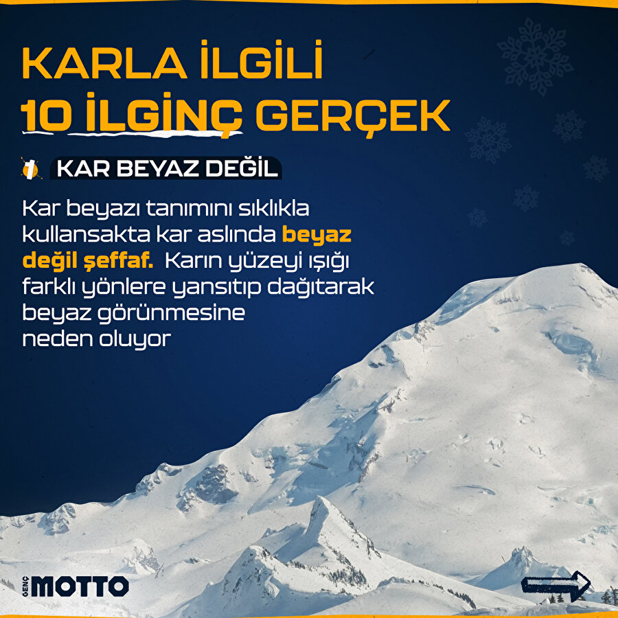 Karla ilgili 10 ilginç gerçek