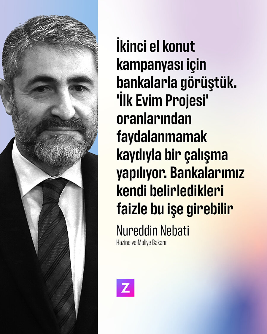 Bakan Nebati'den ikinci el konut kampanyası açıklaması