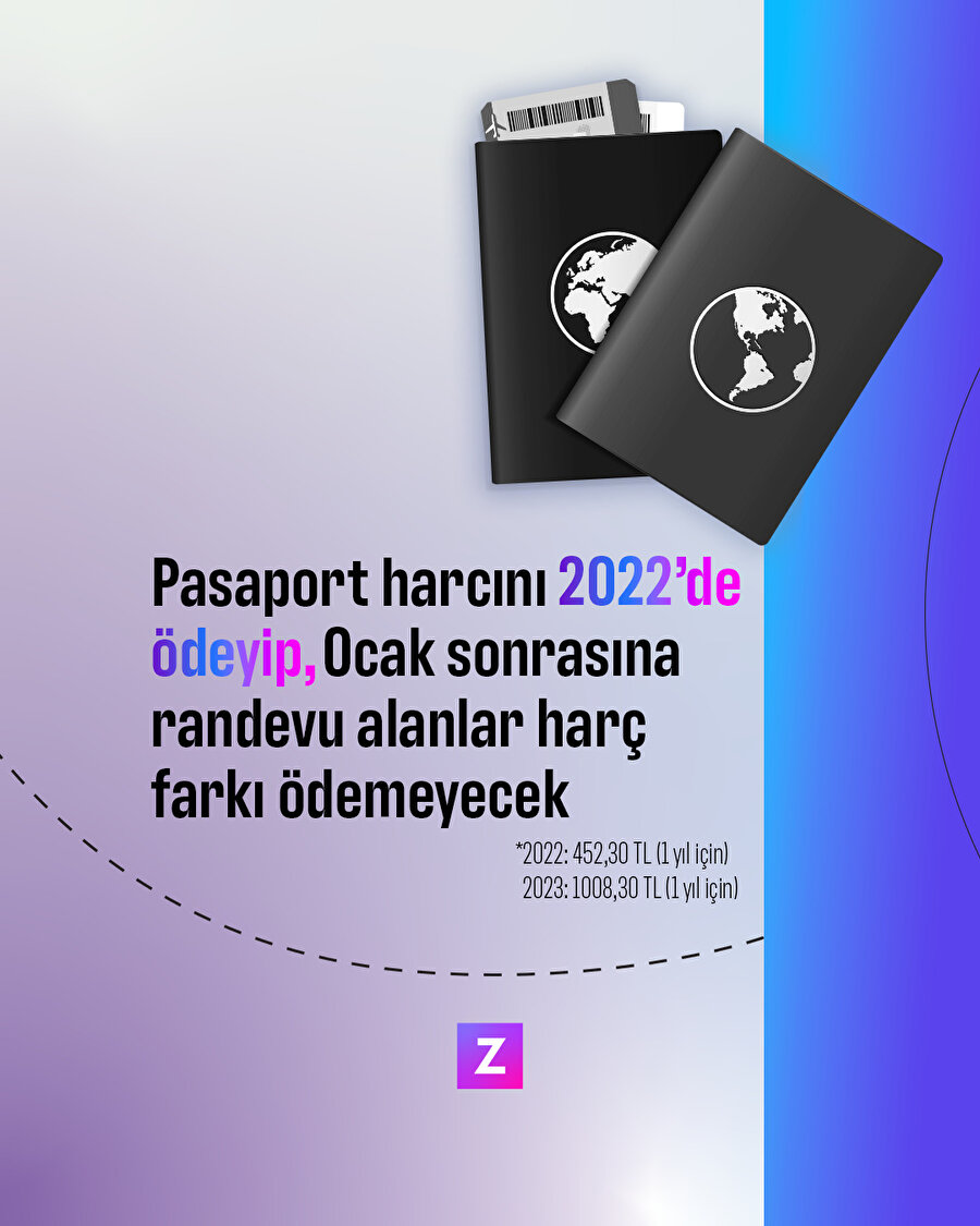Pasaportta harç farklı iptal edildi