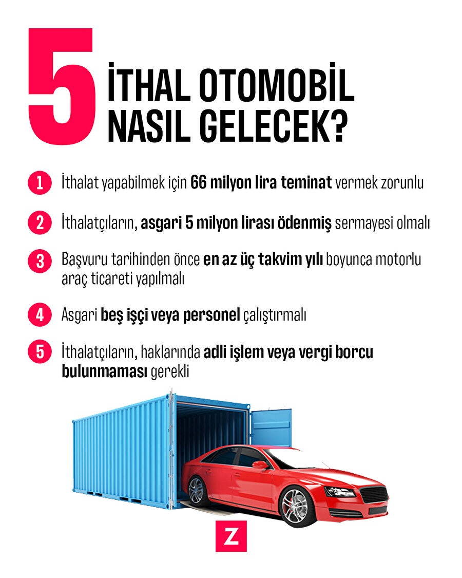 İthal otomobil nasıl gelecek?