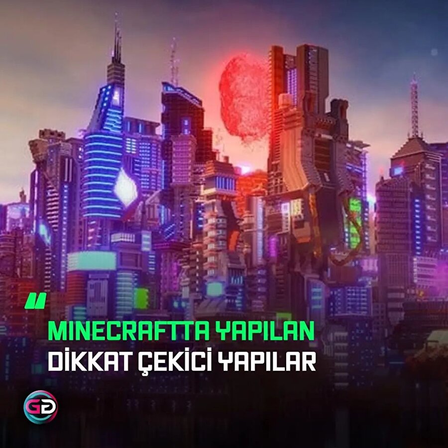 Minecraft'ta yapılan mimari şaheserler 