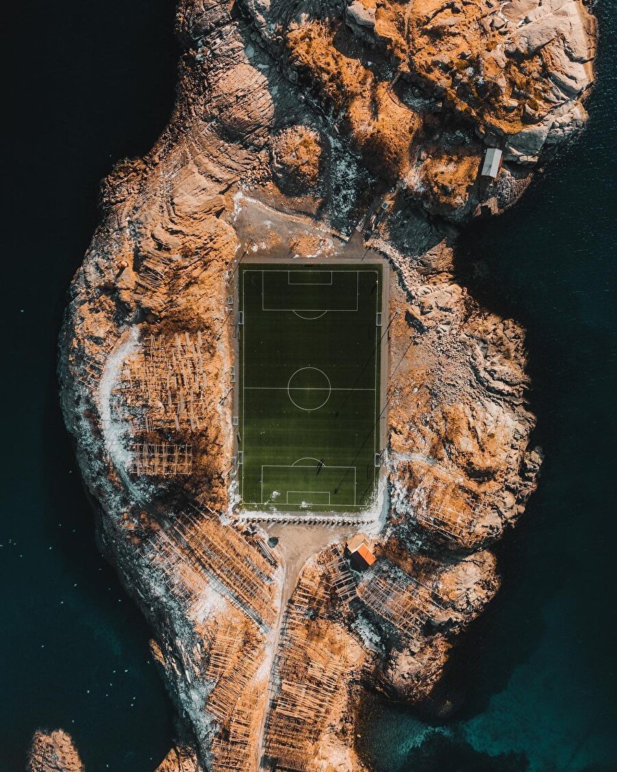 Dünyanın en güzel stadyumu olarak anılan Henningsvaer 😍