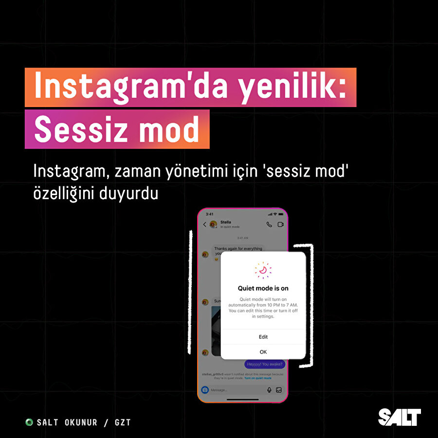 Instagram'da yenilik: Sessiz mod