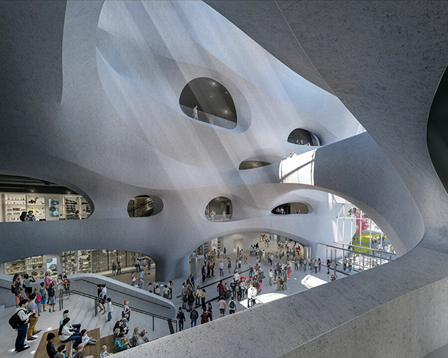 Studio Gang, New York'taki Doğa Tarihi Müzesi'nin yeni açılacak alanından fotoğraflar paylaştı!