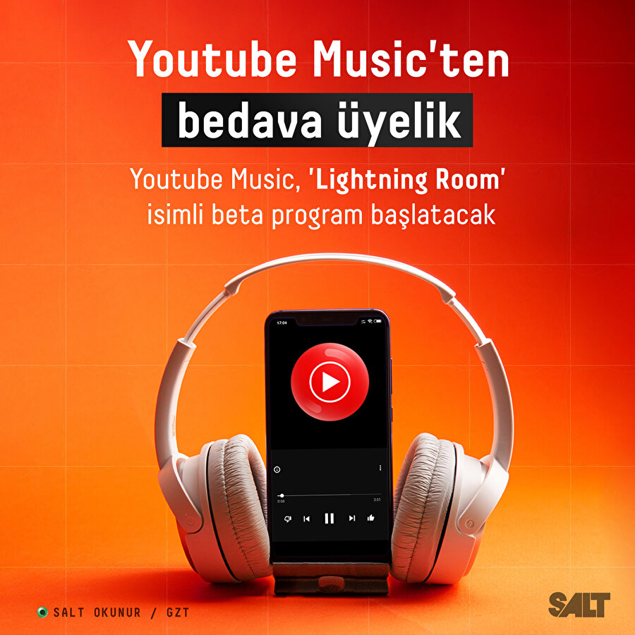 Youtube Music'ten bedava üyelik