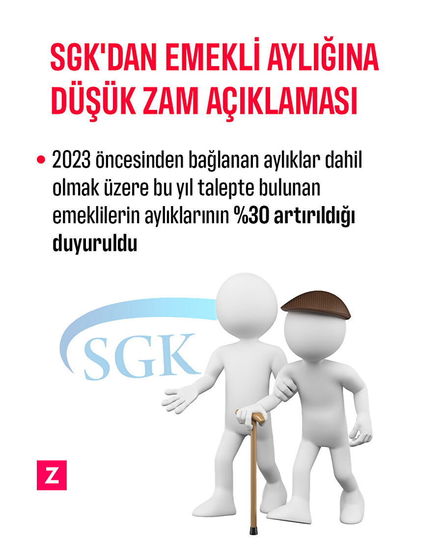 SGK'dan 'emekli aylığına düşük zam' açıklaması