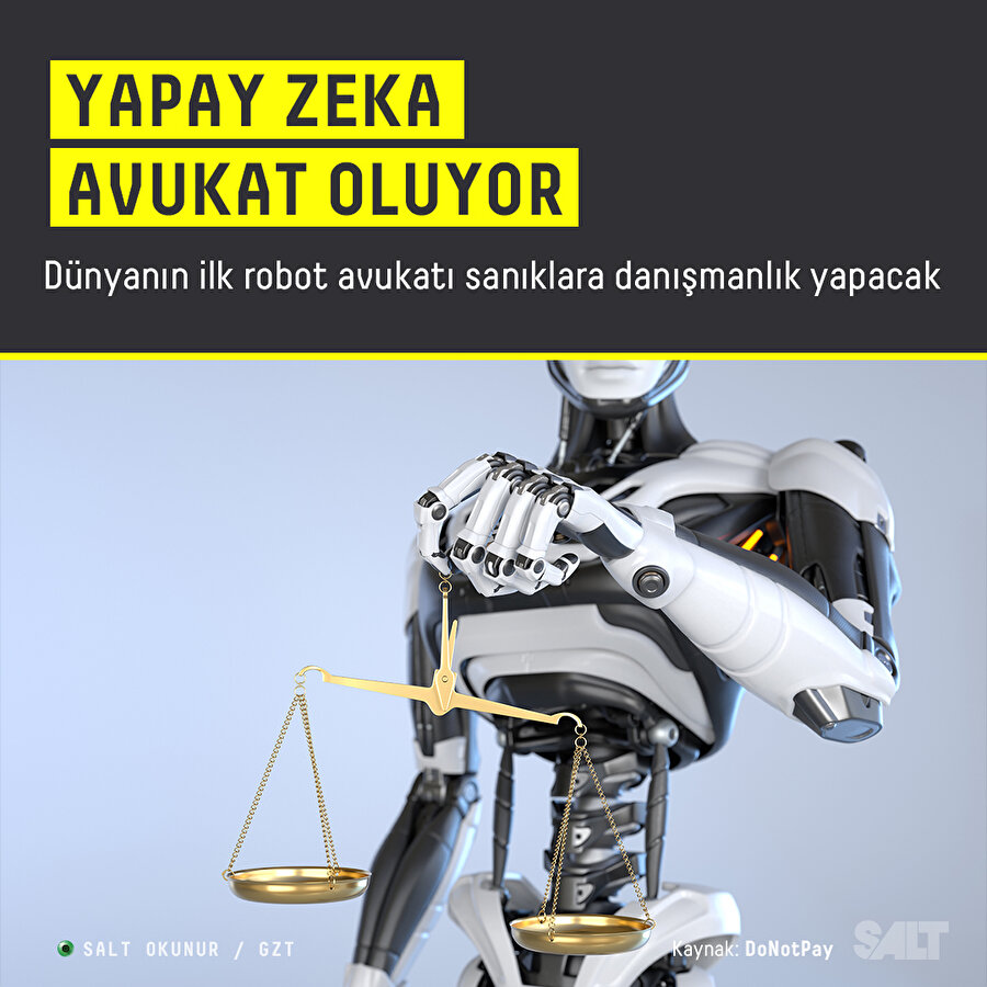Yapay zeka avukat oluyor