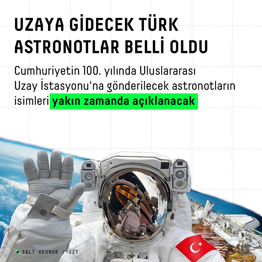 Uzaya gidecek Türk astronotlar belli oldu