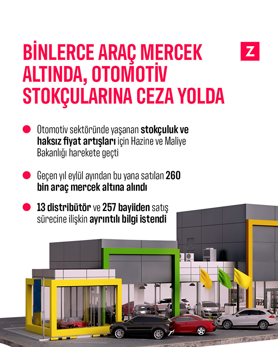 Binlerce araç mercek altında, otomotiv stokçularına ceza yolda