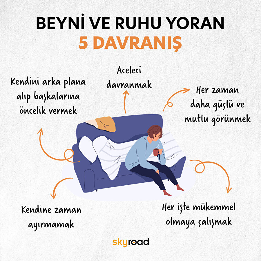 Beyni ve ruhu yoran 5 davranış 🧠 👻
