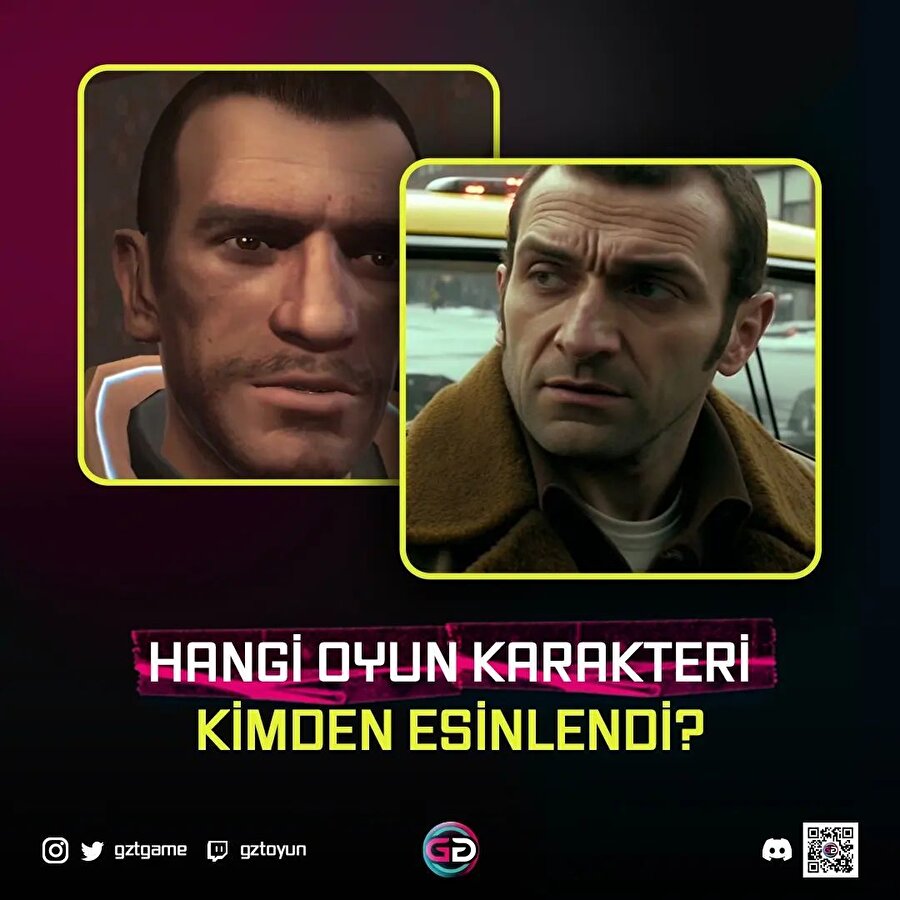 Hangi oyun karakteri kimden esinlendi