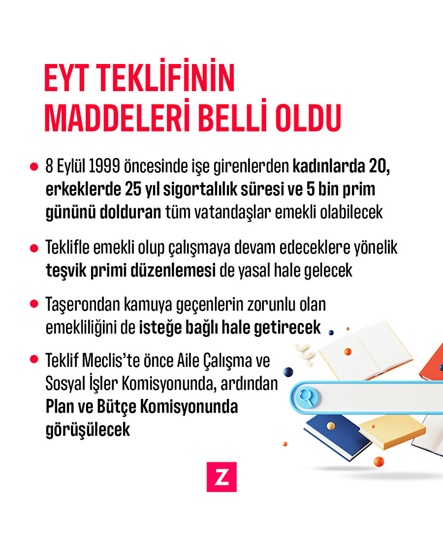 EYT teklifinin maddeleri belli oldu