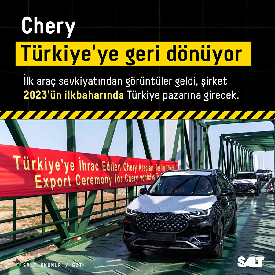 Chery Türkiye pazarına geri dönüyor