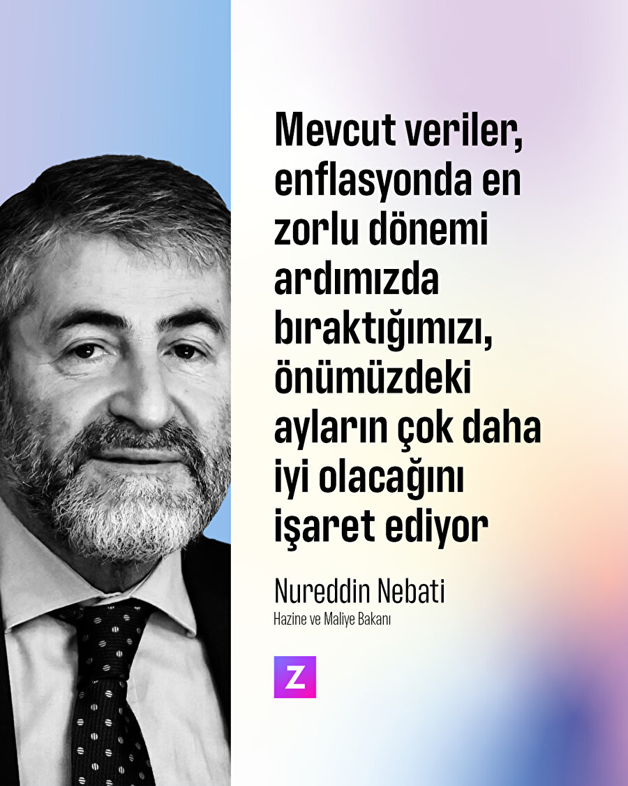 Nebati: Enflasyonda en zorlu dönemi ardımızda bıraktık