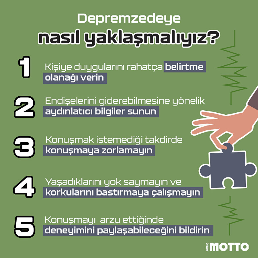 Deprem sonrası depremzedeye karşı doğru yaklaşım nasıl olmalı?