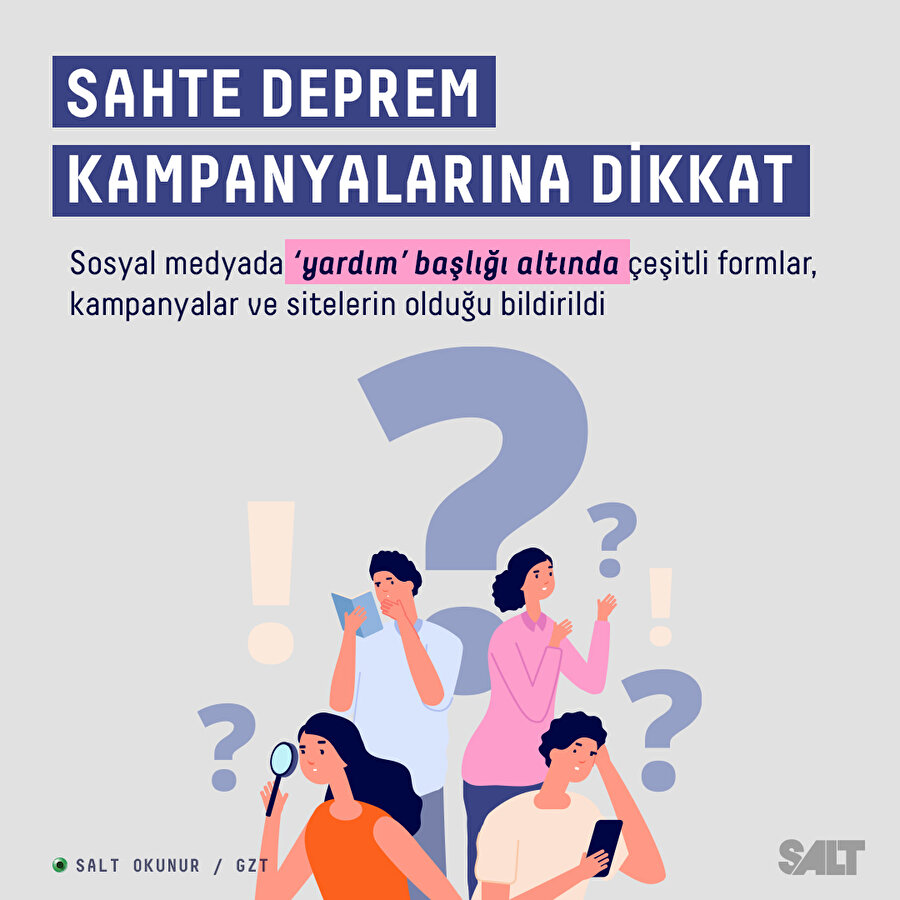 Sahte yardım kampanyalarına dikkat