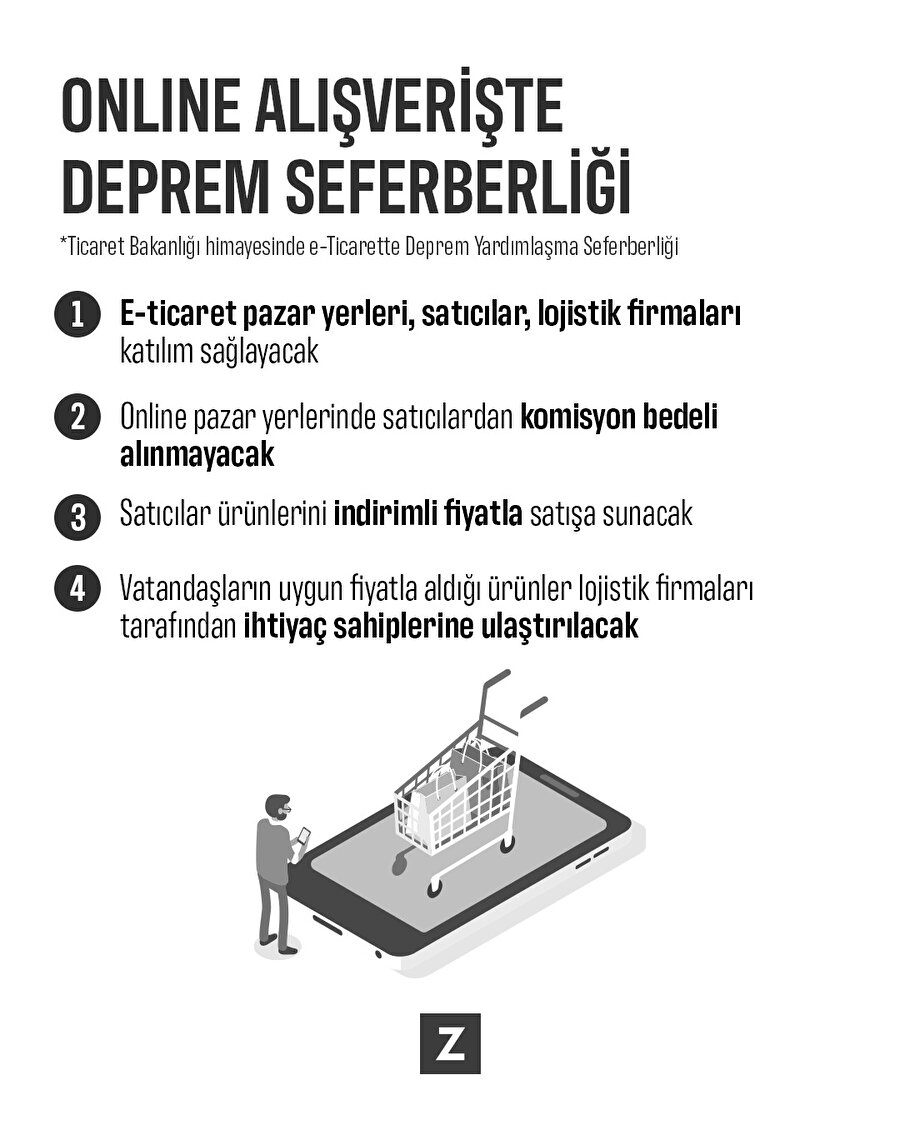 Online alışverişte deprem seferberliği