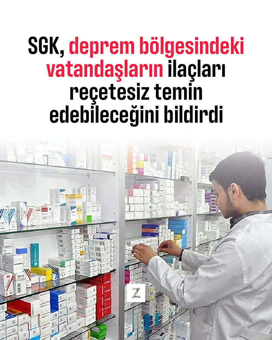 SGK'dan deprem bölgesi için ilaç açıklaması