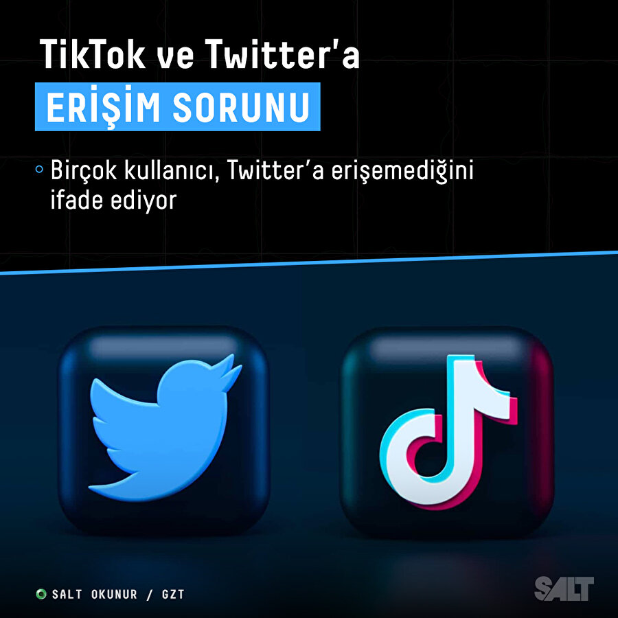 Tiktok ve Twitter'a erişim sorunu