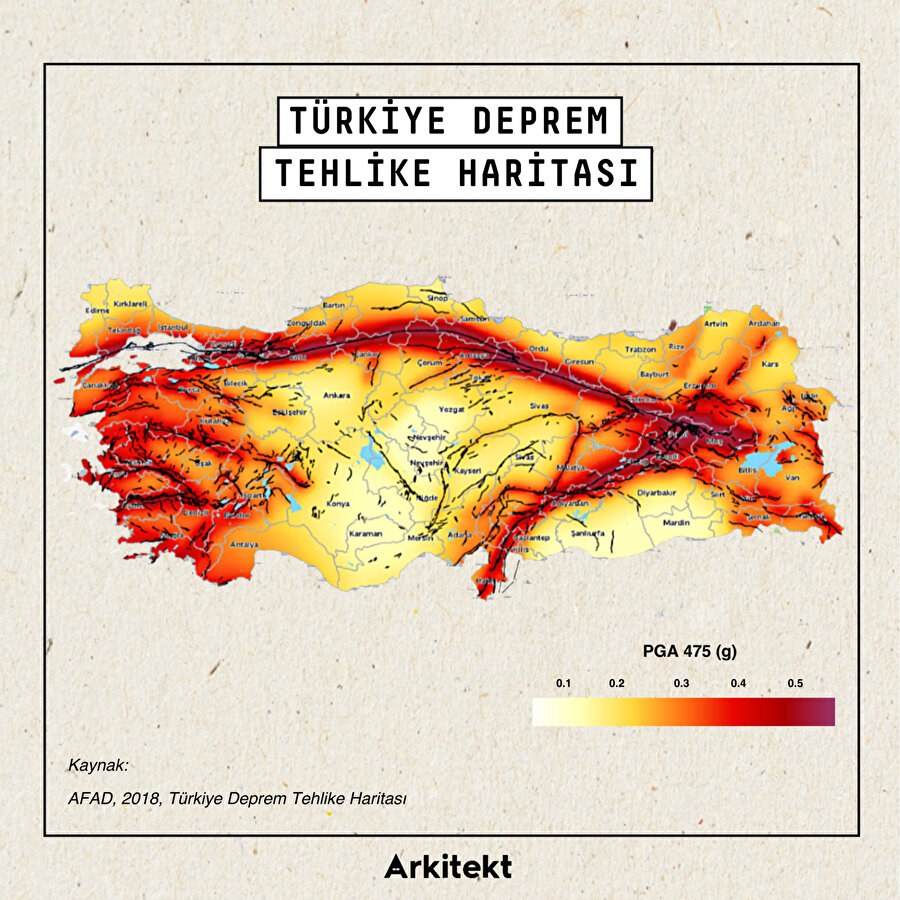 Türkiye Deprem Tehlike Haritası 