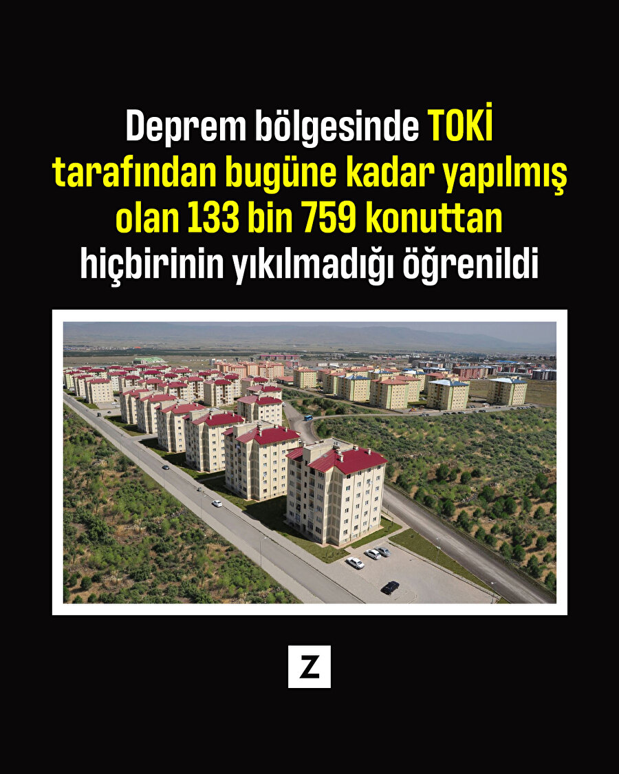 Deprem bölgesindeki TOKİ konutları yıkılmadı