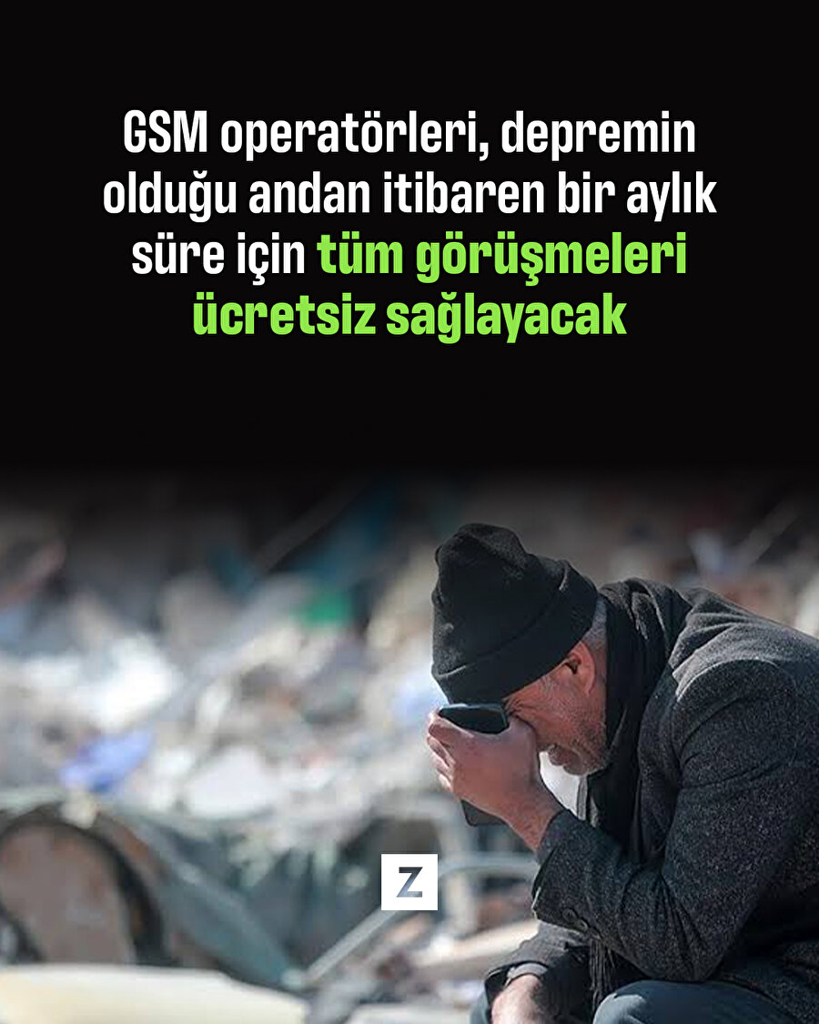 GSM operatörleri 1 ay ücretsiz görüşme sağlayacak