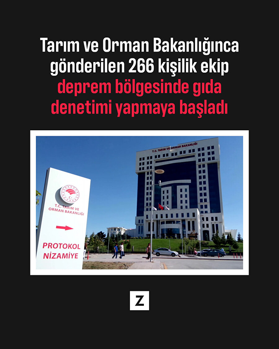 266 kişilik özel ekip deprem bölgesinde gıda denetimi yapıyor