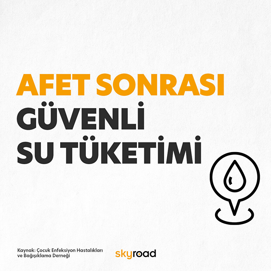 Afet sonrası güvenli su tüketimi ❗