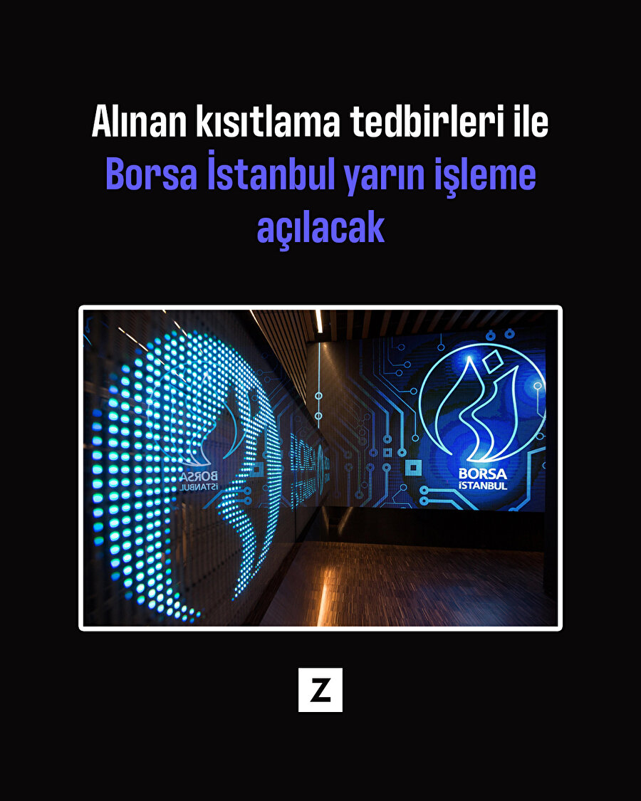 Borsa işlem kısıtlamasıyla açılıyor