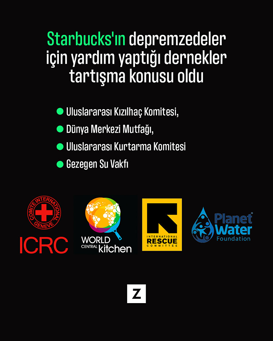 Starbucks'ın depremzedeler için yardım yaptığı dernekler tartışma konusu oldu
