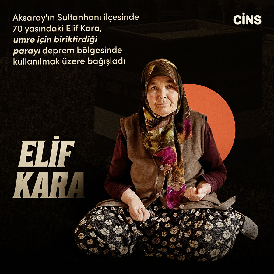 Umre parasını bağışladı 