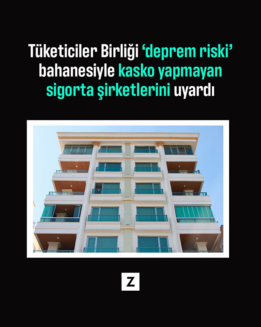 Tüketiciler Birliği 'deprem riski' bahanesiyle kasko yapmayan şirketleri uyardı