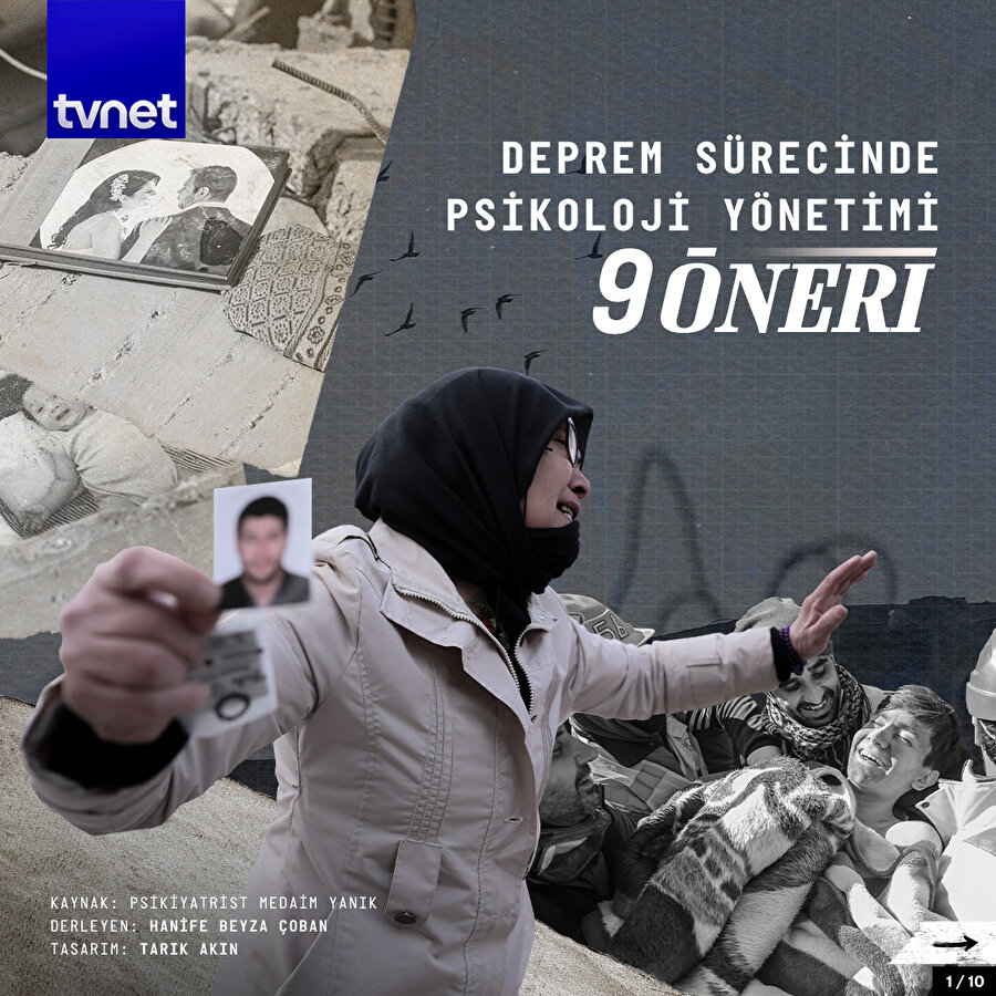 Deprem sürecinde psikoloji yönetimi için 9 öneri