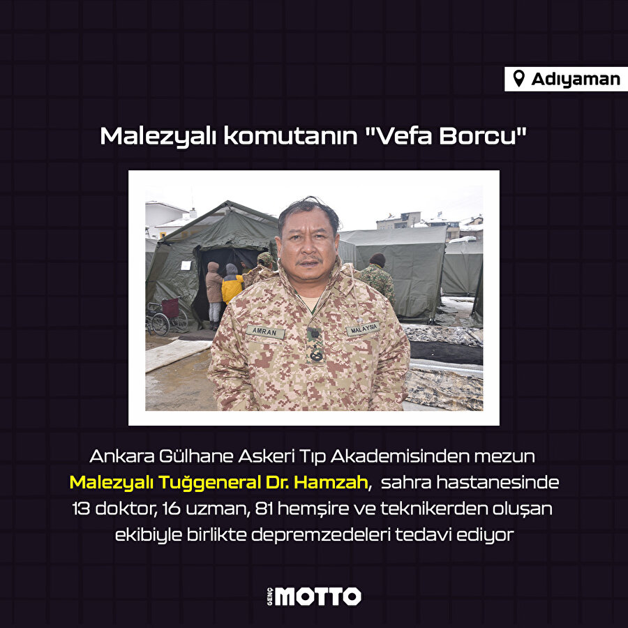 Malezyalı komutanın 'Vefa Borcu'