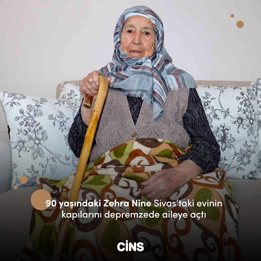 Zehra Nine depremzedelere evini açtı 
