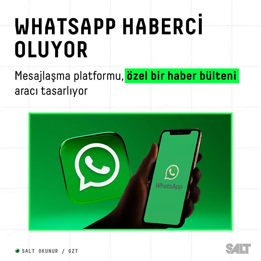 WhatsApp haberci oluyor