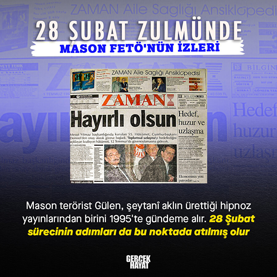 28 Şubat FETÖ'nün tezgahıydı 