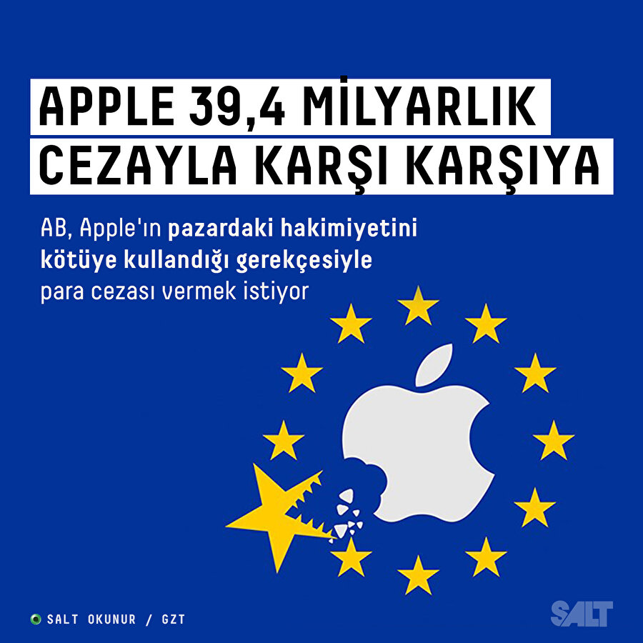 Apple 39,4 milyar dolarlık ceza ile karşı karşıya 