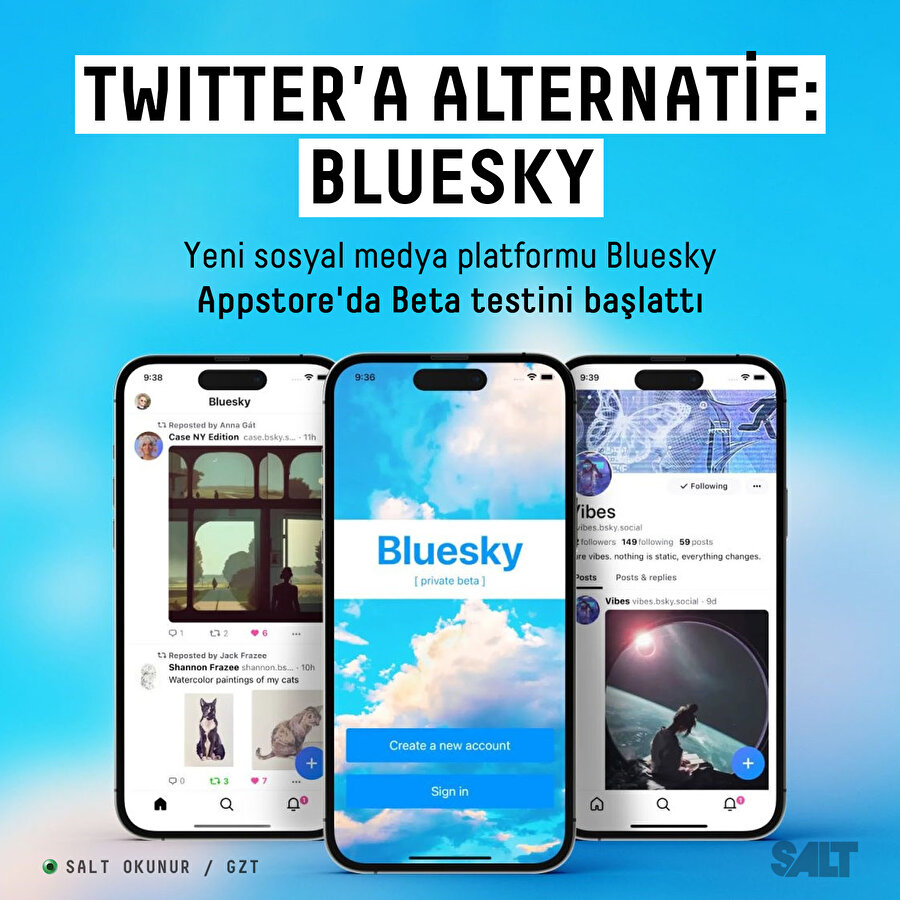 Twitter'a alternatif geliyor: Bluesky