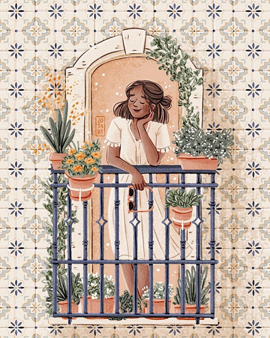 Birbirinden sevimli karakterleri ile Sara’nın illüstrasyonları ✨