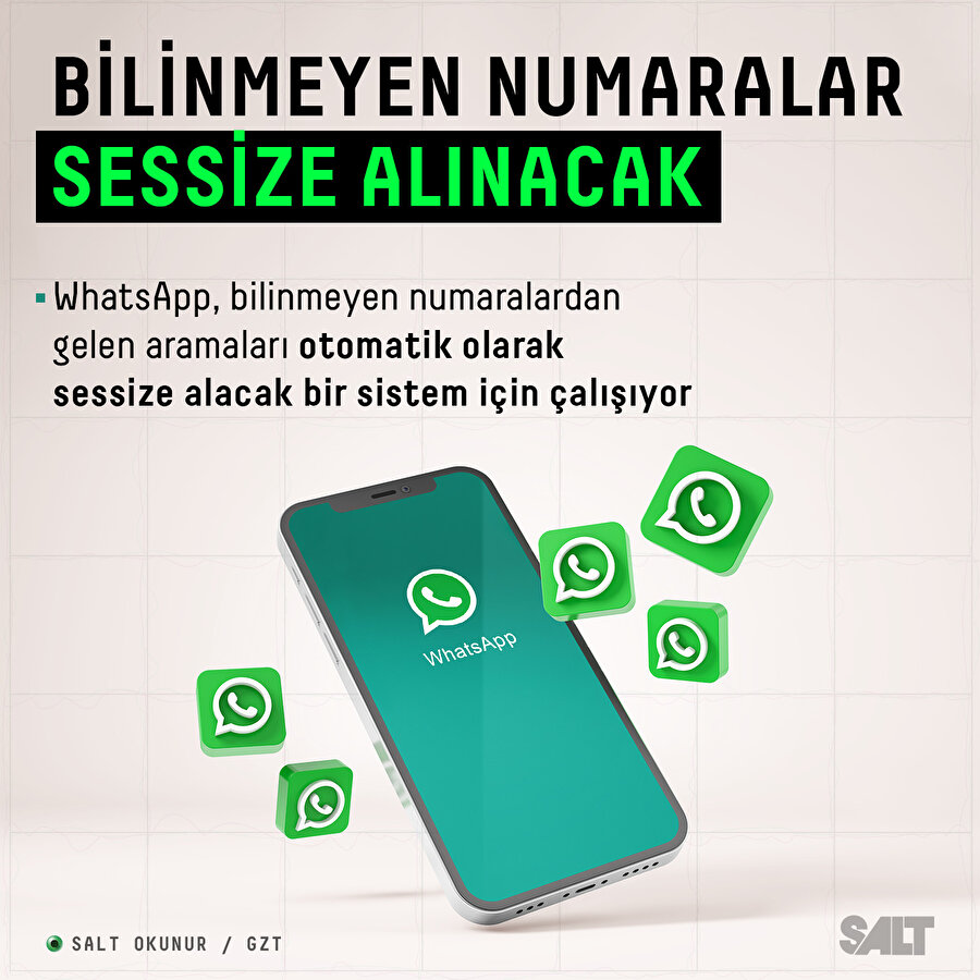 WhatsApp bilinmeyen numaraları sessize alacak