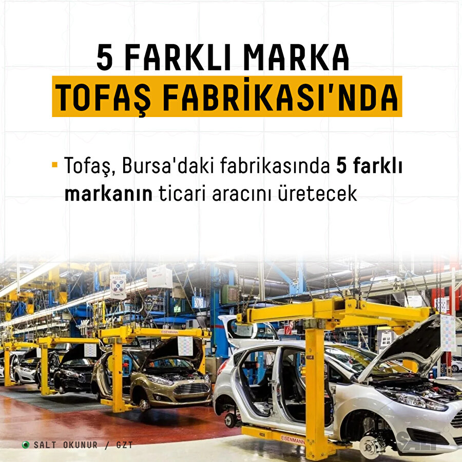 TOFAŞ 5 farklı markanın aracını Bursa’da üretecek