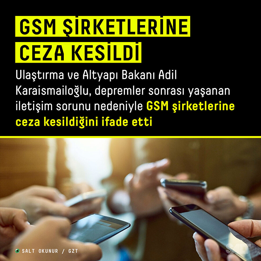 Deprem sonrası GSM şirketlerine ceza kesildi