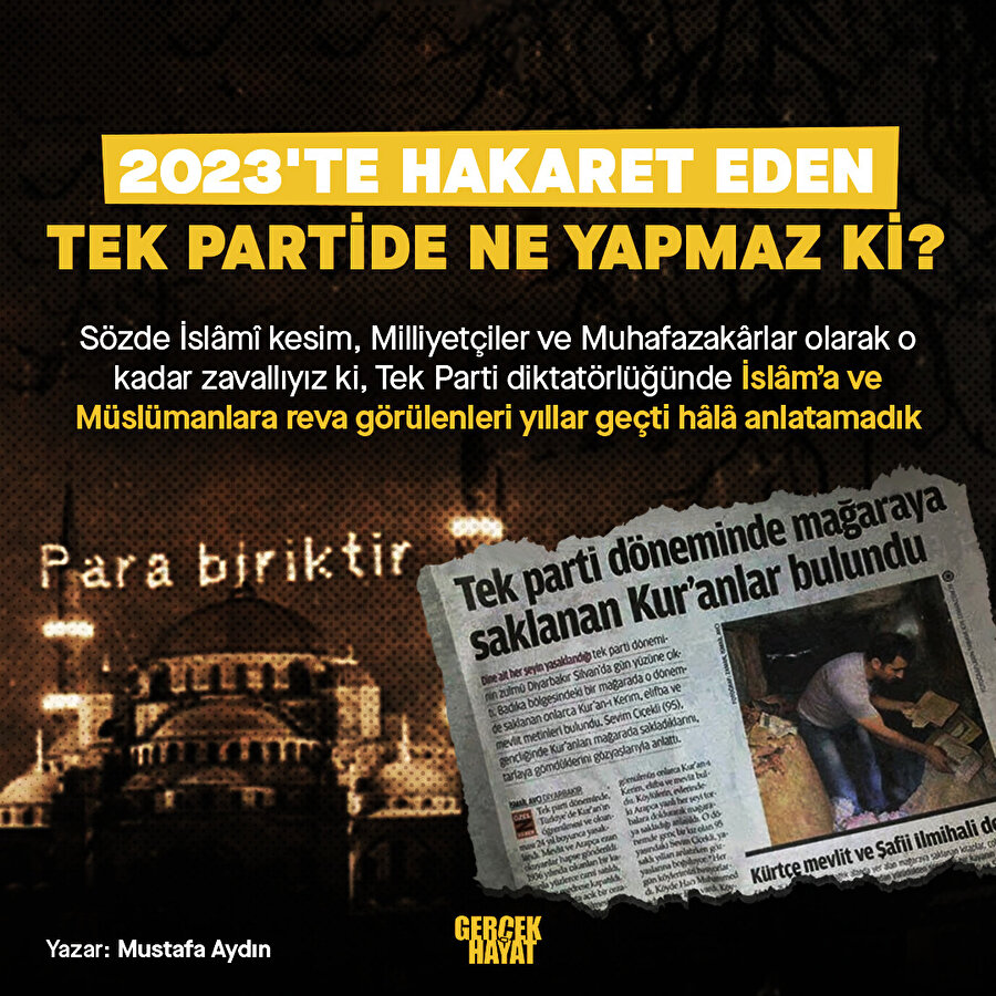 Bu yalanları bizim yüzümüzden dillendirebiliyorlar 