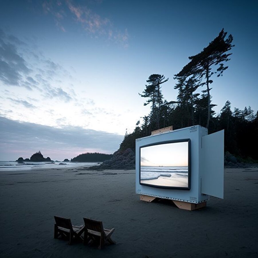  Midjourney ile tasarlanan açık hava tiyatrosu