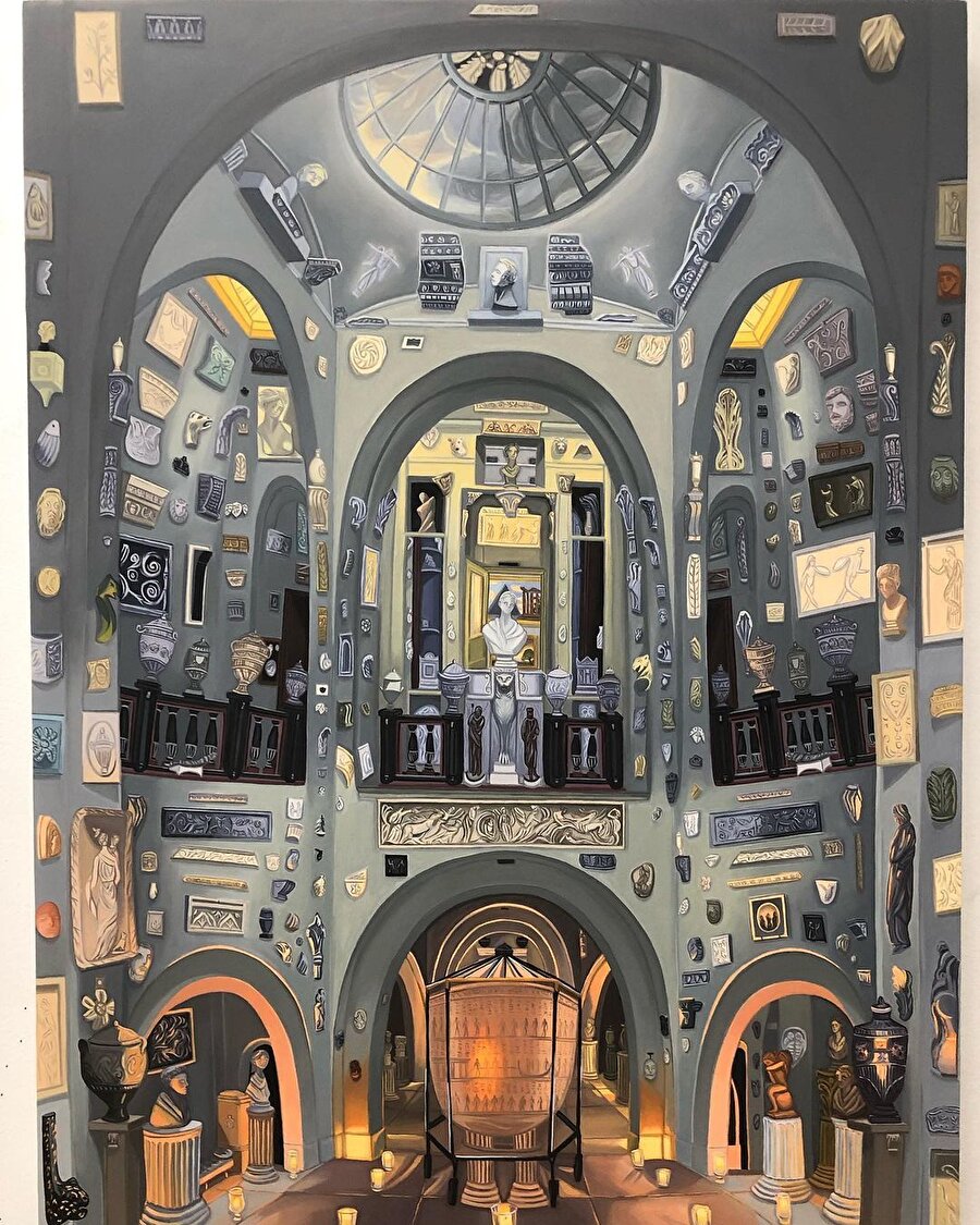 Sanatın resmini çizen sanatçı Gretchen Scherer 🎨